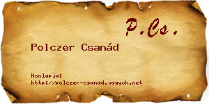 Polczer Csanád névjegykártya